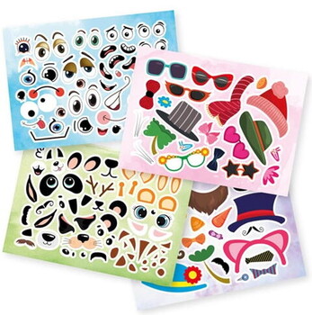  Yükselen Zeka Yayınları Tükenmeyen Sticker Kitabım Eğlenceli Yüzler