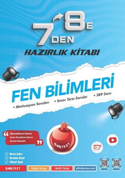  Nartest Yayınları 7 den 8 e Fen Bilimleri Hazırlık Kitabı