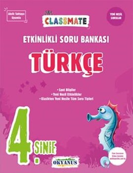  Okyanus Yayınları 4. Sınıf Türkçe Classmate Etkinlikli Soru Bankası