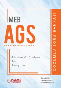  Palme Yayınları MEB AGS Türkiye Coğrafyası Tarih Anayasa Soru Bankası