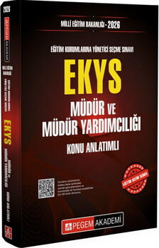  Pegem Yayınları 2026 MEB EKYS Müdür ve Müdür Yardımcılığı Konu Anlatımlı