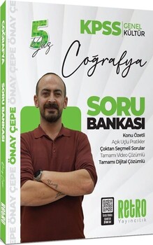  Retro Yayıncılık KPSS Genel Kültür Coğrafya Soru Bankası