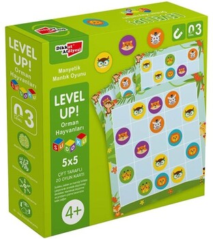  Dikkat Atölyesi Yayınları Level Up  3 - Orman Hayvanları Sudoku