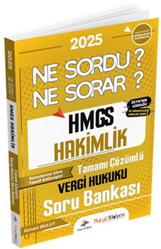  Dizgi Kitap Hukuk Atölyesi HMGS Hakimlik Ne Sordu Ne Sorar Vergi Hukuku Tamamı Çözümlü Soru Bankası