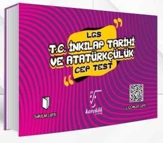  Karekök Yayınları 8. Sınıf LGS T.C. İnkılap Tarihi ve Atatürkçülük Cep Test