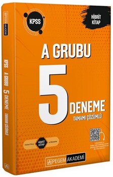 Pegem Yayınları KPSS A Grubu Tamamı Çözümlü 5 Deneme