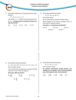  Pion Yayınları AYT Analitik Geometri Ders Platosu 2X Hızında Tekrar