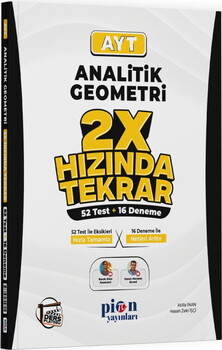  Pion Yayınları AYT Analitik Geometri Ders Platosu 2X Hızında Tekrar