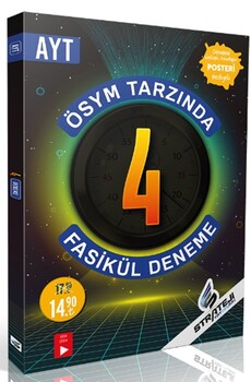  Strateji Yayınları AYT ÖSYM Tarzında 4 Fasikül Deneme