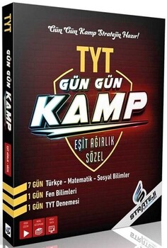  Strateji Yayınları TYT Eşit Ağırlık Sözel Gün Gün Kamp Denemeleri