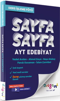  Tammat Yayıncılık AYT Edebiyat Sayfa Sayfa Ders İşleme Föyü