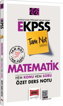  Yargı Yayınları 2026 E KPSS Tam Not Serisi Matematik Hem Konu Hem Soru Özet Ders Notu