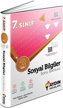 Aydın Yayınları 7. Sınıf Sosyal Bilgiler 3 Adım Soru Bankası Video Çözümlü