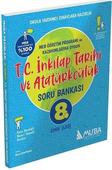  Muba Yayınları 8. Sınıf LGS TC İnkılap Tarihi ve Atatürkçülük Soru Bankası