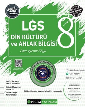  Pegem Yayınları 8. Sınıf LGS Din Kültürü ve Ahlak Bilgisi Ders İşleme Föyü