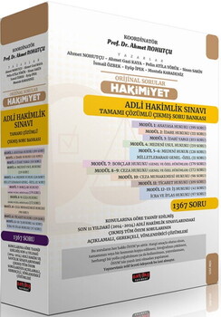 Savaş Yayınları Orijinal Sorular HAKİMİYET Adli Hakimlik Sınavı Çıkmış Soru Bankası Seti