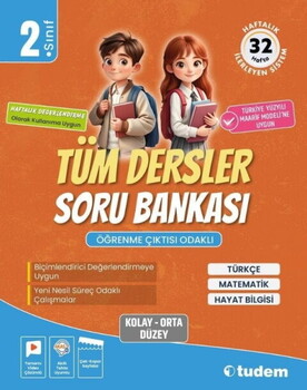  Tudem Yayınları 2. Sınıf Tüm Dersler Soru Bankası