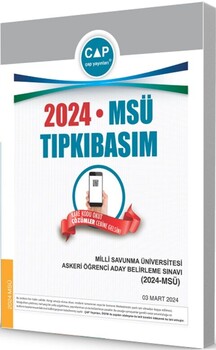 Çap Yayınları Üniversiteye Hazırlık MSÜ 2024 Tıpkı Basım