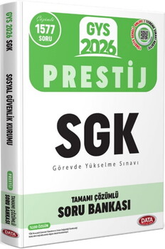  Data Yayınları 2026 GYS Sosyal Güvenlik Kurumu SGK Prestij Soru Bankası