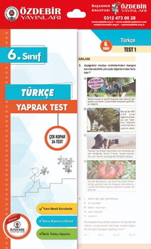 Özdebir Yayınları 6. Sınıf Türkçe Yaprak Test
