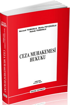  Savaş Yayınları Ceza Muhakemesi Hukuku