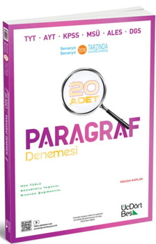  ÜçDörtBeş Yayınları Paragraf 20 Adet Denemesi