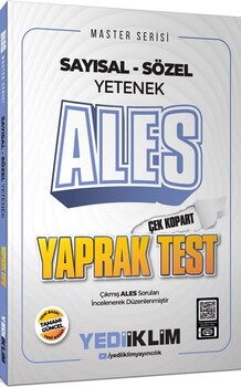 Yediiklim  ALES Sayısal Sözel Yetenek Master Serisi Çek Kopart Yaprak Test