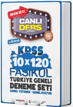  Akademi Denizi KPSS Genel Kültür Genel Yetenek 10 x 120 Fasikül Türkiye Geneli Deneme Seti
