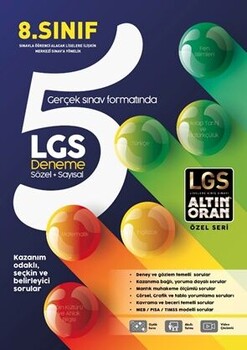  Borealıs Yayıncılık 8. Sınıf LGS Sözel Sayısal Altın Oran 5 Deneme