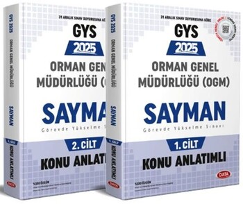  Data Yayınları 2025 T.C. Tarım ve Orman Bakanlığı Orman Genel Müdürlüğü Sayman GYS Konu Anlatımlı 1 2