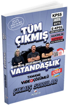  Dizgi Kitap 2026 Vatandaşlık Tüm Sınavlar Tamamı Video Çözümlü Çıkmış Sorular