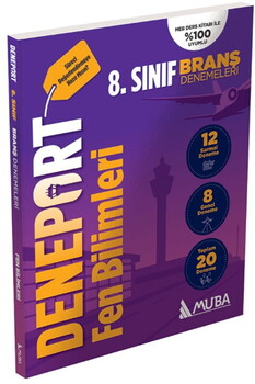  Muba Yayınları 8. Sınıf Deneport Fen Bilimleri Branş Denemesi