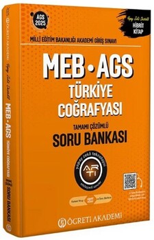  Öğreti Akademi 2025 MEB AGS Türkiye Coğrafyası Soru Bankası