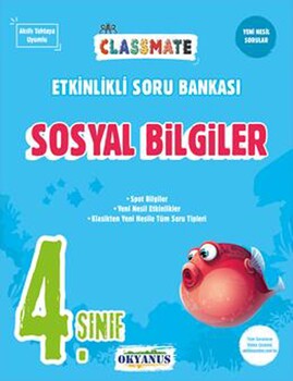  Okyanus Yayınları 4. Sınıf Sosyal Bilgiler Classmate Etkinlikli Soru Bankası