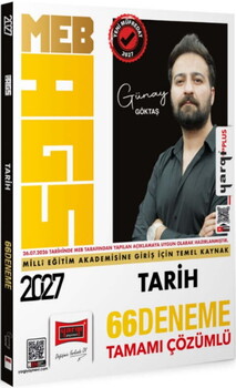 Yargı Yayınları 2027 MEB AGS Tarih Tamamı Çözümlü 66 Deneme