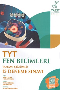  Yazıt Yayınları TYT Fen Bilimleri Tamamı Çözümlü 15 Deneme Sınavı
