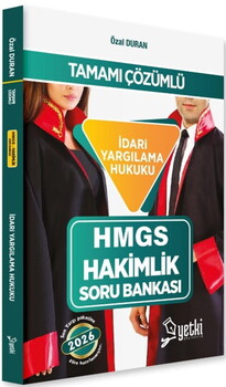  Yetki Yayınları 2026 Hakimlik İdari Yargılama Hukuku Soru Bankası