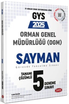  Data Yayınları 2025 GYS Orman Genel Müdürlüğü Sayman 5 Deneme