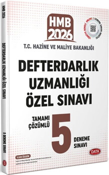 Data Yayınları 2026 GYS Defterdarlık Uzmanlığı Çözümlü 5 Deneme