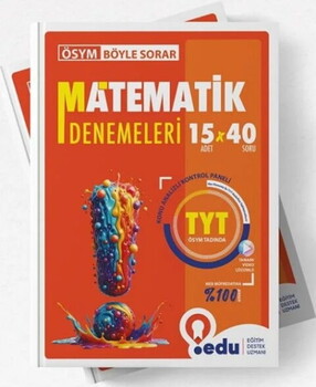 Edu Yayınları TYT Matematik 15 x 40 Branş Denemeleri