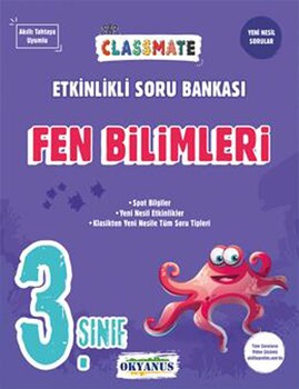  Okyanus Yayınları 3. Sınıf Fen Bilimleri Classmate Etkinlikli Soru Bankası
