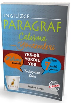  Pelikan Yayınları YKS İngilizce Paragraf Çalışma Yöntemleri