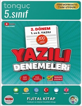  Tonguç Akademi 5. Sınıf Yazılı Denemeleri 2. Dönem 1 ve 2. Yazılı