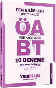  Yediiklim Yayınları 2026 MEB AGS Fen Bilimleri Öğretmenliği Tamamı Çözümlü 10 Deneme
