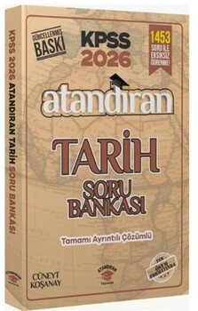  Atandıran Yayıncılık 2026 KPSS Tarih Soru Bankası