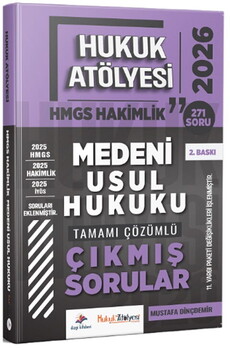  Dizgi Kitap 2026 Hukuk Atölyesi HMGS Hakimlik Medeni Usul Hukuku Çıkmış Sorular