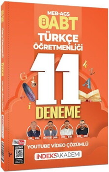 İndeks Akademi 2026 ÖABT MEB AGS Türkçe Öğretmenliği 11 Deneme