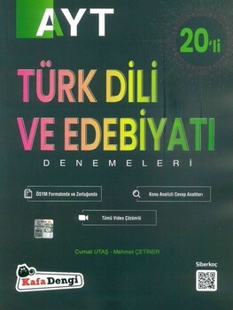  Kafa Dengi Yayınları AYT Türk Dili ve Edebiyatı 20 li Deneme