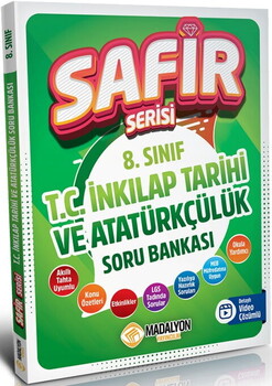  Madalyon Yayınları 8. Sınıf T.C İnkılap Tarihi ve Atatürkçülük Safir Serisi Soru Bankası