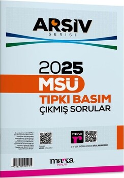  Marka Yayınları 2025 MSÜ Tıpkı Basım Çıkmış Sorular